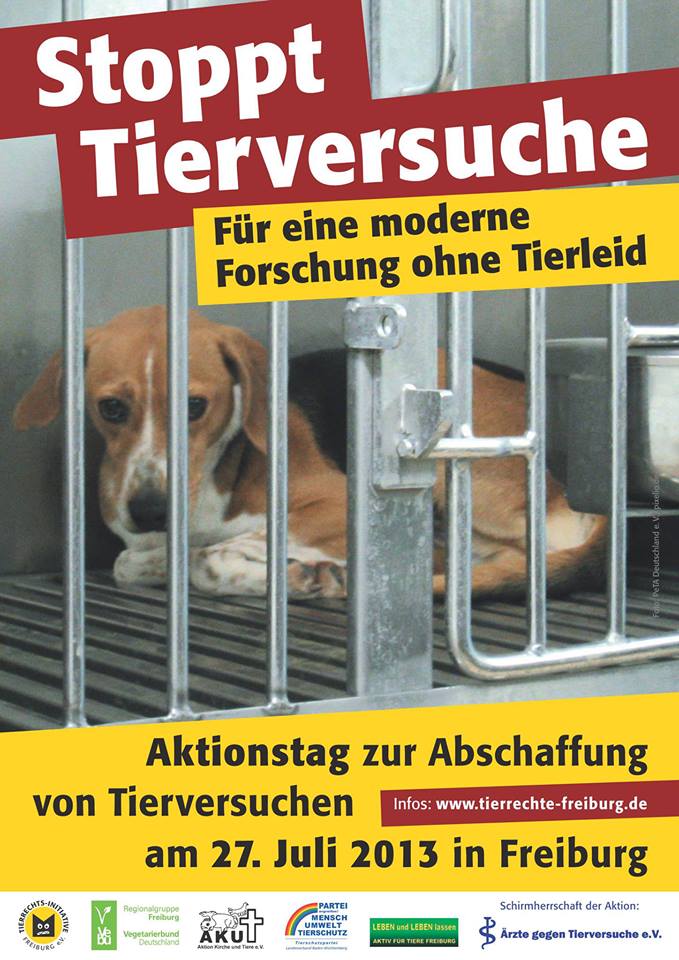 20 Jahre TIF: Aktionstag zur Abschaffung von Tierversuchen 2013